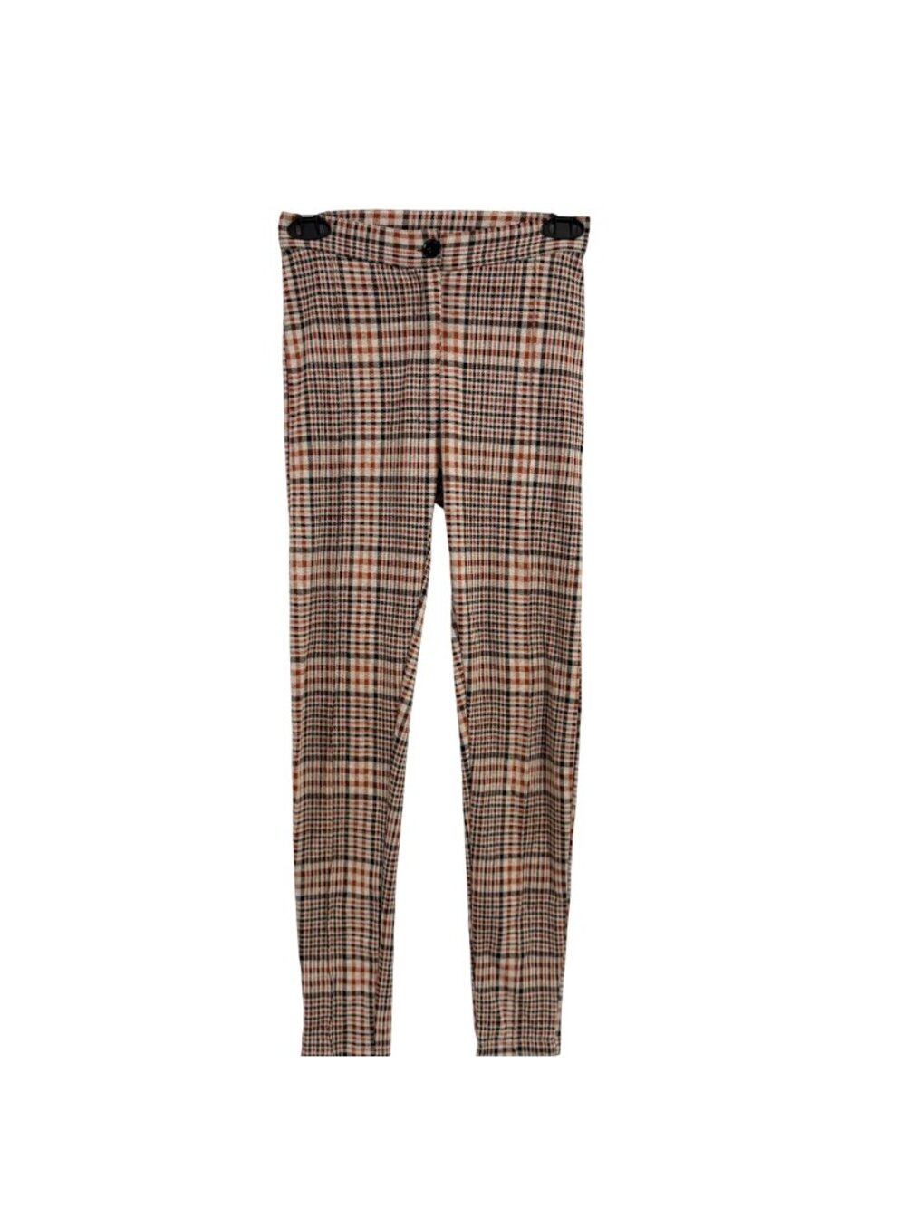 Free People Carnaby Plaid Pant Orange Combo Size 0
